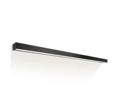 Applique de salle de bain, Box 150 N, noir mat, IP44, LED, dim, 2700K, 13260 lm, L150cm, H5cm - Decor Walther