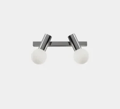 Applique de salle de bain, Mist double, chrome, IP44, LED, , lm, L40cm, H20cm - LEDs C4