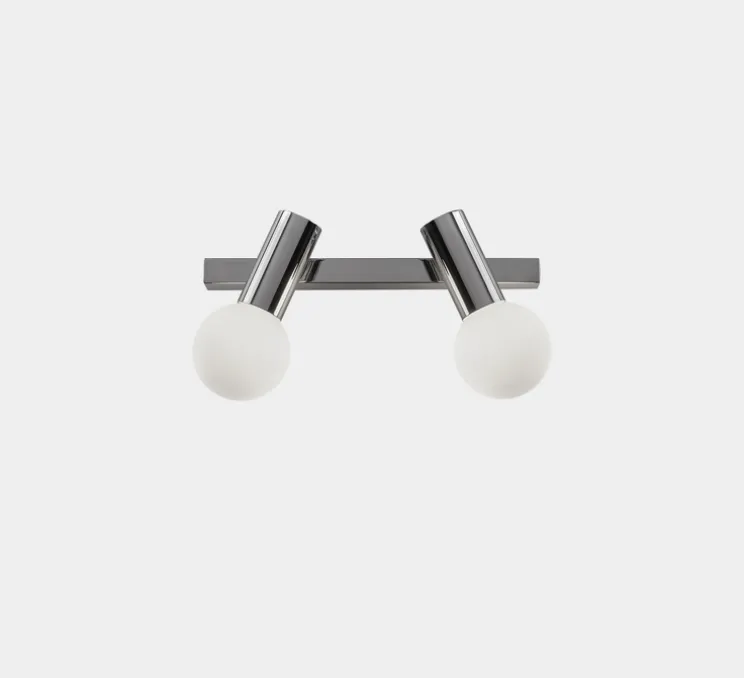 Applique de salle de bain, Mist double, chrome, IP44, LED, , lm, L40cm, H20cm - LEDs C4