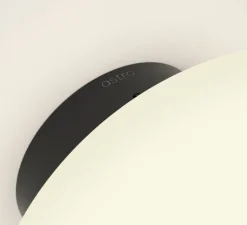 Applique de salle de bain, Zeppo, blanc, noir, IP44, L15cm, H15cm - Astro