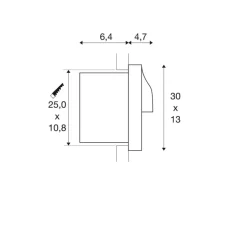 Applique d'extérieur, Adi, anthracite, IP55, LED, 3000K, 940 lm, L30cm, H13cm - SLV