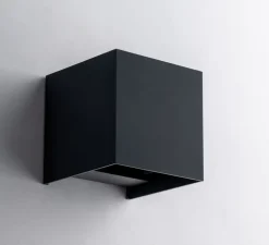 Applique d'extérieur, Alfa, anthracite, IP54, LED, 3000-4000K, 1800 lm, L12cm, H12cm - Nedgis