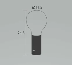 Applique d'extérieur, APLÔ, miel, IP54, LED, 3000 à 6000K, 70lm, L16,5cm, H36cm - FERMOB