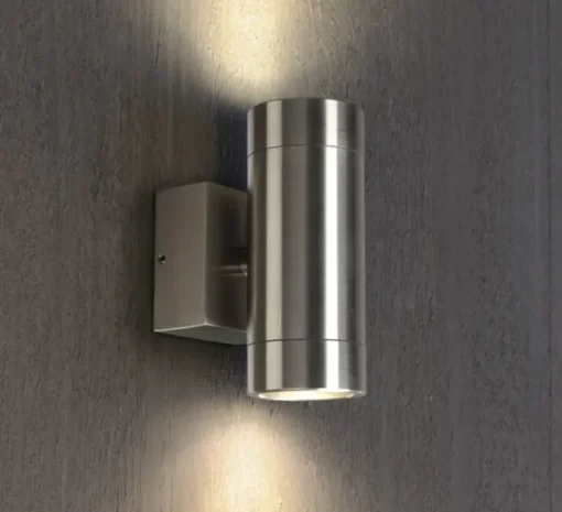 Applique d'extérieur, Astina Steel, inox, IP44, L7.5cm, H15cm - SLV