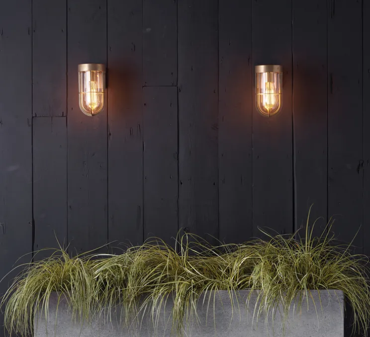 Applique d'extérieur, Cabin Wall, laiton antique, IP44, L11cm, H22cm - Astro Lighting
