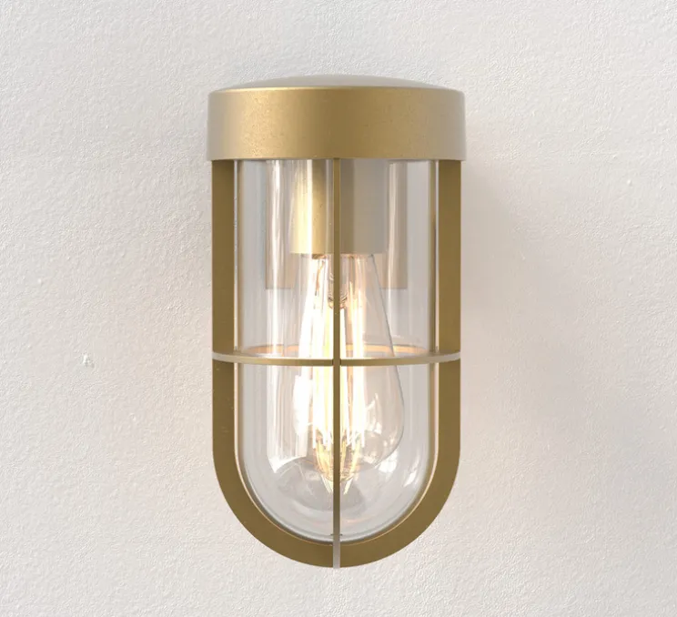 Applique d'extérieur, Cabin Wall, laiton antique, IP44, L11cm, H22cm - Astro Lighting