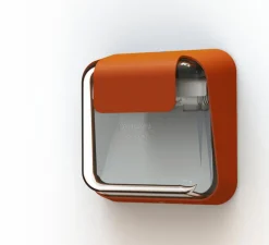 Applique d'extérieur, Carex, orangé pur, IP65, L16,3cm, H16,3cm - Roger Pradier