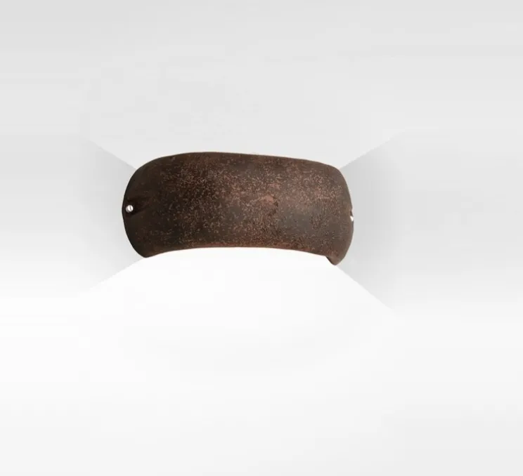 Applique d'extérieur, Castelverde M, rouille, IP55, L40cm, H15cm - Toscot