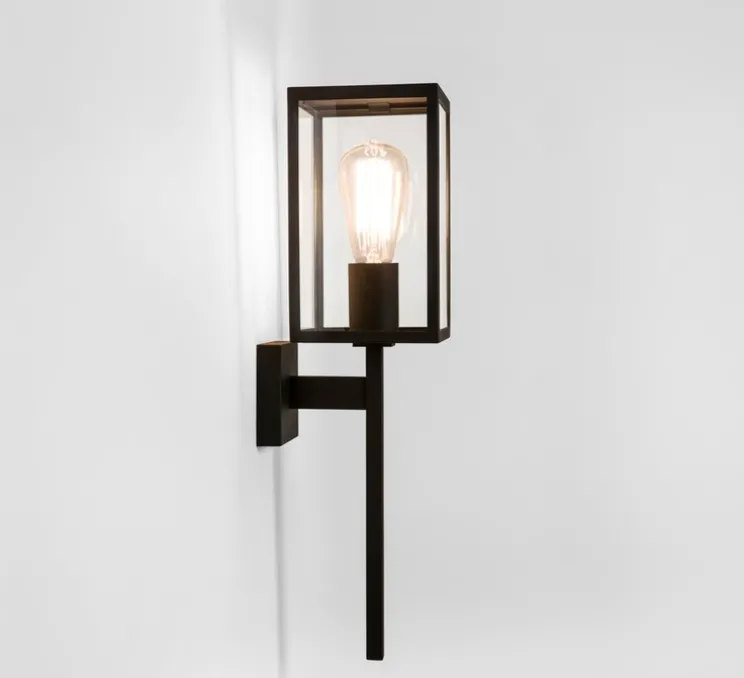 Applique d'extérieur, Coach 130, noir mat, IP44, L13cm, H50,5cm - ASTRO LIGHTING