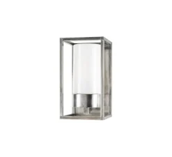 Applique d'extérieur, Cubic 3365, Antique nickel, verre opale, IP44, L15cm, H27cm - Moretti Luce