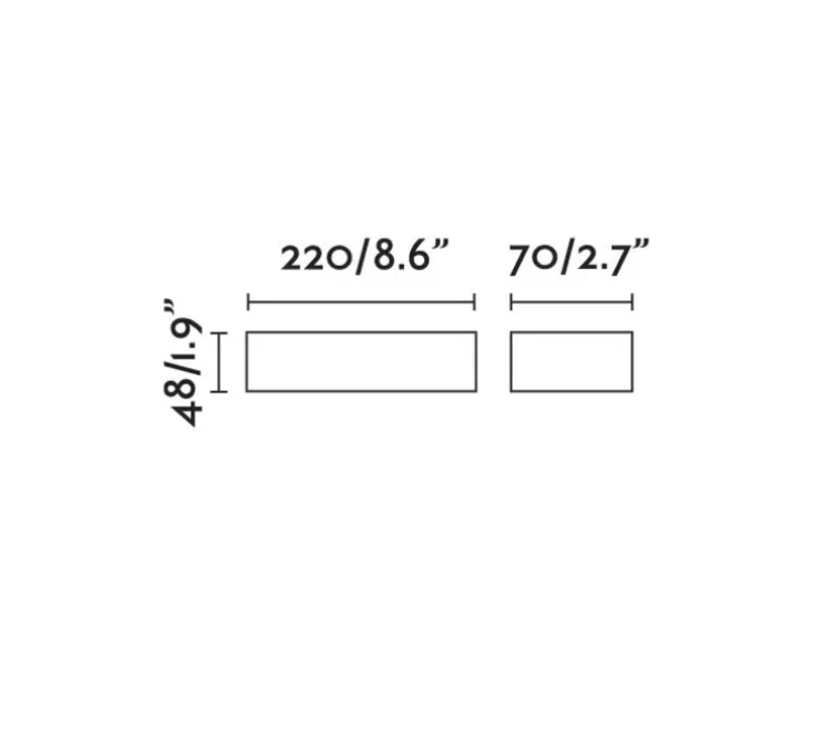 Applique d'extérieur, DORO-13 , blanc, IP65, LED, 3000K, 1000lm, L22,2cm, H7cm - FARO