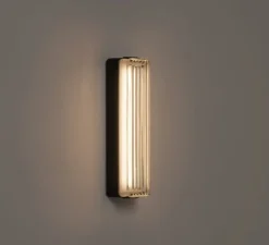 Applique d'extérieur, Estadio Singular, noir, IP65, LED, dim, 2700K, 204 lm, L6,2cm, H30,4cm - Santa & Cole