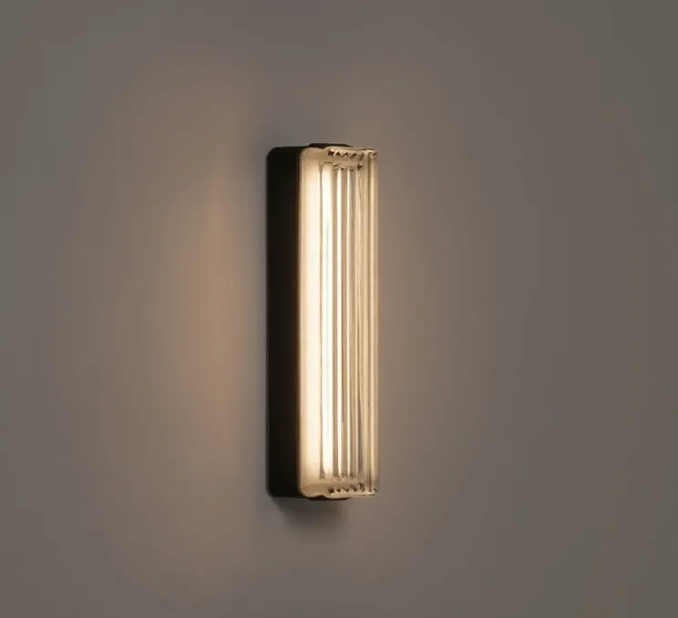 Applique d'extérieur, Estadio Singular, noir, IP65, LED, dim, 2700K, 204 lm, L6,2cm, H30,4cm - Santa & Cole
