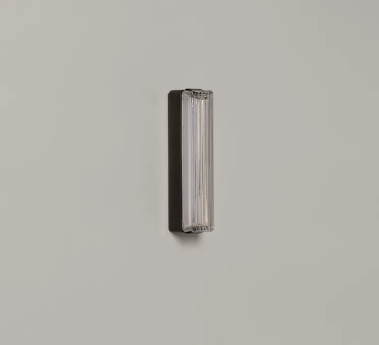 Applique d'extérieur, Estadio Singular, noir, IP65, LED, dim, 2700K, 204 lm, L6,2cm, H30,4cm - Santa & Cole