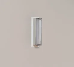 Applique d'extérieur, Estadio Singular, blanc, IP65, LED, dim, 2700K, 204 lm, L6,2cm, H30,4cm - Santa & Cole