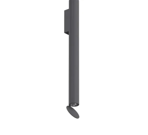 Applique d'extérieur, Flauta riga 2, anthracite, IP65, LED, dim, 2700K, 694 lm, Ø4,5cm, H50cm - Flos
