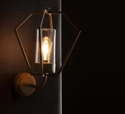 Applique d'extérieur, Gemstone 3450, Laiton vieilli, IP44, L33cm, H48cm - Moretti Luce