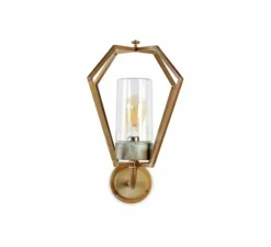 Applique d'extérieur, Gemstone 3450, Laiton vieilli, IP44, L33cm, H48cm - Moretti Luce