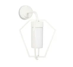 Applique d'extérieur, Gemstone 3451, Blanc, verre opale, IP44, L32cm, H48cm - Moretti Luce