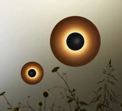 Applique d'extérieur, Ginger 60C, Marron rouille, IP65, LED, dim, 2700K, 2933 lm, Ø60cm, P16,4cm - Marset