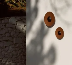 Applique d'extérieur, Ginger 60C, Marron rouille, IP65, LED, dim, 2700K, 2933 lm, Ø60cm, P16,4cm - Marset