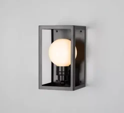 Applique d'extérieur, Hamilton, noir mat, IP65, Ø16cm, H27cm - Mullan Lighting