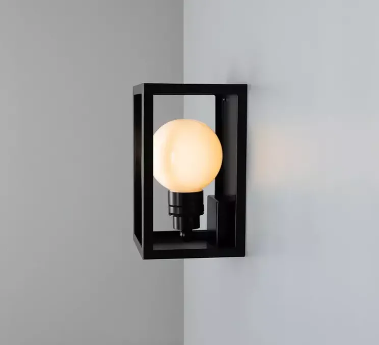 Applique d'extérieur, Hamilton, noir mat, IP65, Ø16cm, H27cm - Mullan Lighting