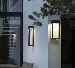 Applique d'extérieur, Hogar n°1, noir, IP65, LED, 3000K, 1952 lm, L26cm, H60cm - Roger Pradier