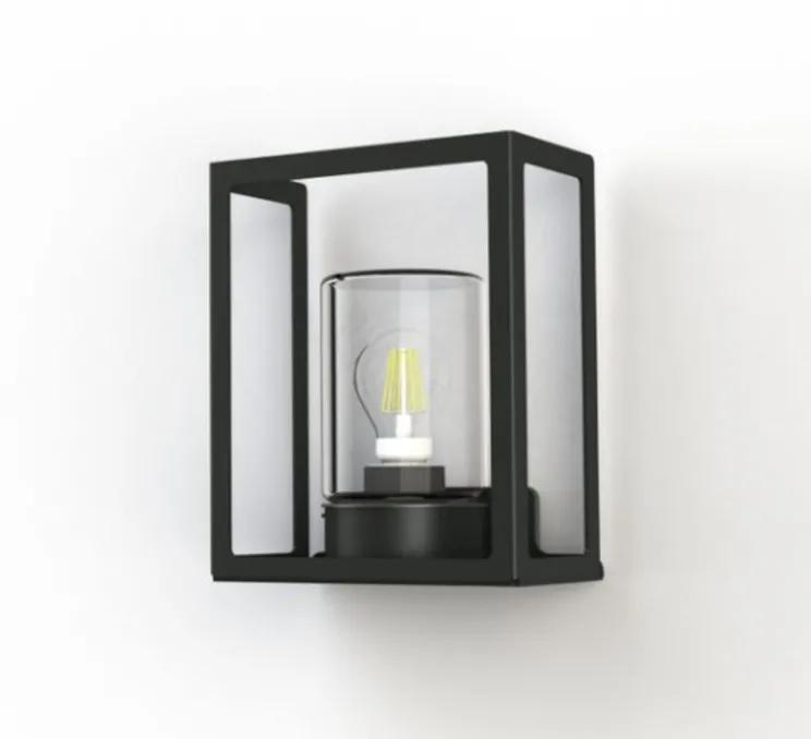 Applique d'extérieur, Hugy N° 1, gris anthracite, IP65, L20,6cm, H25,3cm - Roger Pradier