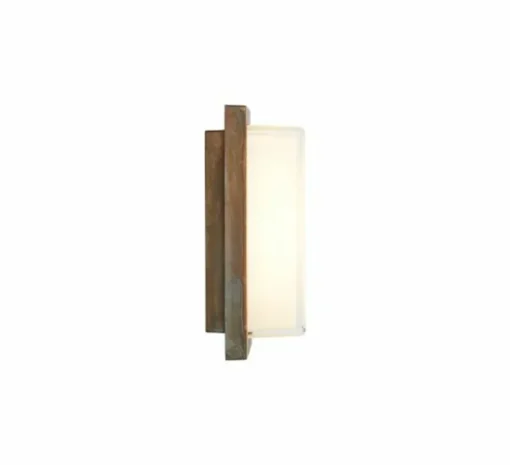 Applique d'extérieur, Ice cubic rectangular 3410, Laiton vieilli, IP65, L13cm, H25,5cm - Moretti Luce