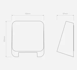 Applique d'extérieur, Incline Single, laiton, IP65, LED, dim, 3000K, 485 lm, L11cm, H12,2cm - Astro