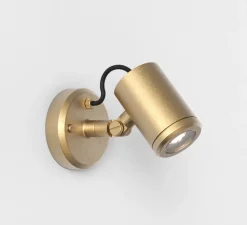 Applique d'extérieur, Jura Single Spot, laiton massif, IP65, L12cm, H15,5cm - Astro