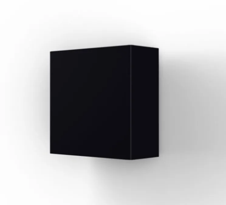 Applique d'extérieur, Klint, modèle 2, Noir velours, IP65, LED, 2800K, 414 lm, L12,5cm, H12,5cm - Roger Pradier