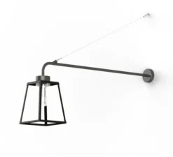 Applique d'extérieur, Lampiok 1 n°6, noir, IP65, L22,4cm, H9,41cm - Roger Pradier