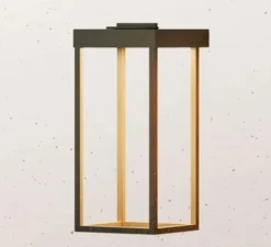 Applique d'extérieur, Lanterne Slim 267.04.OO, laiton, IP55, LED, dim, 2700K, 750 lm, L15cm, H26,5cm - Il Fanale