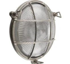 Applique d'extérieur, Light.o.069, laiton nickelé, IP64, Ø20cm, H20cm - Zangra