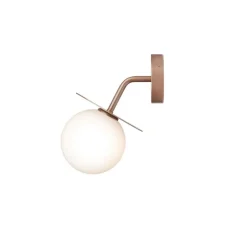 Applique d'extérieur, Liila, bronze, globe opalin, IP54, Ø14cm, H26cm - Nuura