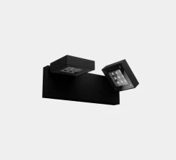 Applique d'extérieur, Modis Double, noir, IP66, LED, 3000K, 3618 lm, L43cm, H14cm - LEDS C4