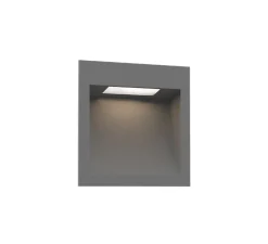 Applique d'extérieur, Oris Outdoor 1.3, gris, IP65, LED, 3000K, 180/300lm, L13cm, H13cm - Wever&Ducré