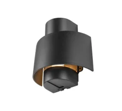 Applique d'extérieur, Photoni , noir, IP65, L21,8cm, H22,5cm - SLV