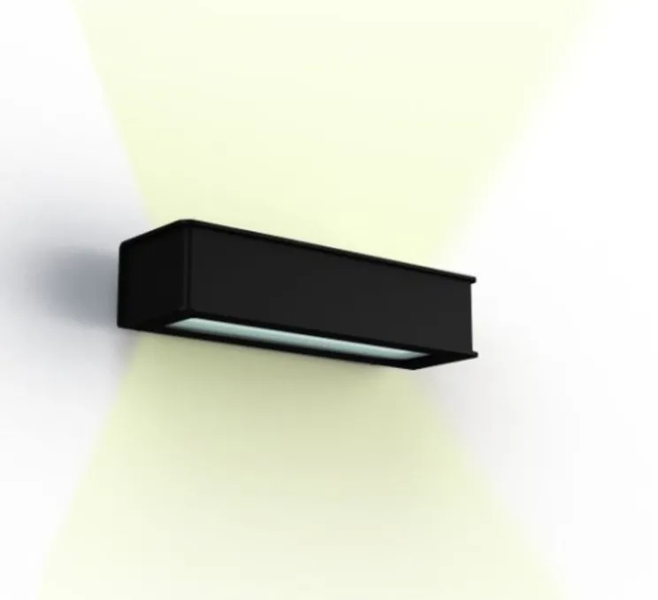 Applique d'extérieur, Plémo N°2, noir, IP65, L20cm, H4,5cm - Roger Pradier