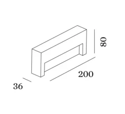 Applique d'extérieur, Reto Surface 2.0, anthracite, IP65, LED, dim, 3000K, 335 lm, L20cm, H8cm - Wever&Ducré