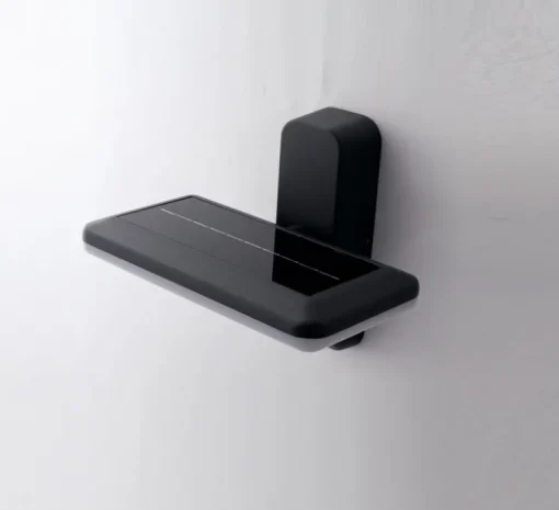 Applique d'extérieur solaire avec détecteur de mouvement intégré, Argo, anthracite, IP54, LED, 4000K, 130 lm, L25cm, H20cm - Nedgis