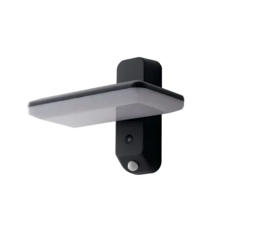 Applique d'extérieur solaire avec détecteur de mouvement intégré, Argo, anthracite, IP54, LED, 4000K, 130 lm, L25cm, H20cm - Nedgis