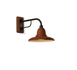 Applique d'extérieur, Spoleto 1232, terracotta, IP55, P 45cm, Ø 25cm - Toscot