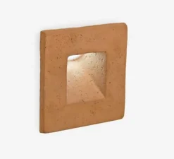 Applique d'extérieur, Square, terracotta, IP65, LED, 3000K, 270 lm, L16,5cm, H16,5cm - Toscot