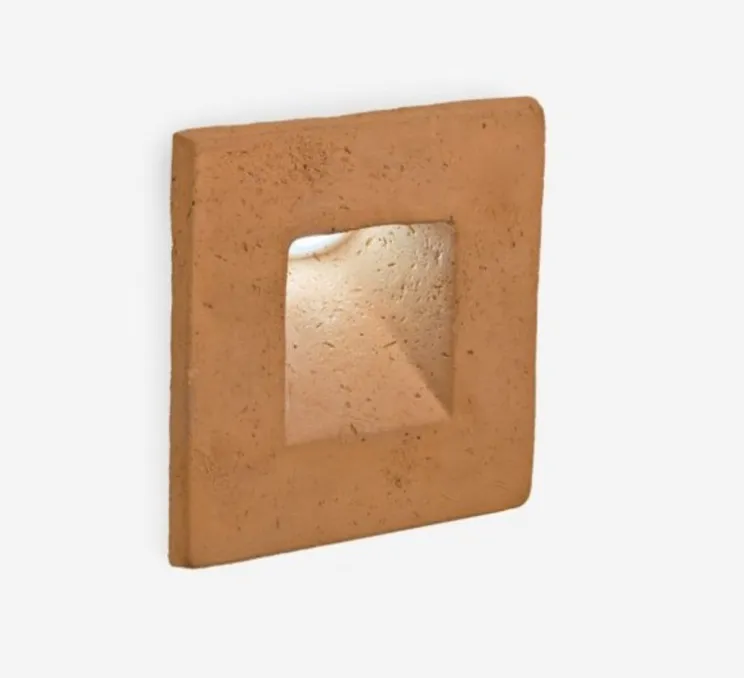 Applique d'extérieur, Square, terracotta, IP65, LED, 3000K, 270 lm, L16,5cm, H16,5cm - Toscot