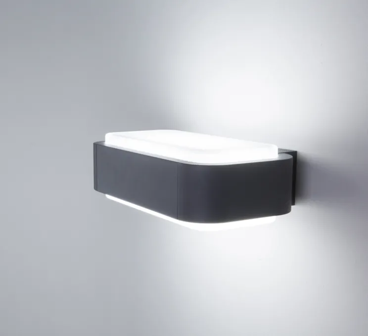 Applique, d'extérieur, Sticker, blanc, LED, 623lm, 3000K, H8,5cm - L28cm - FARO