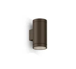 Applique d'extérieur, Taio round 2.0, bronze, IP65, LED, dim, 2700K, 670 lm, L8cm, H15,4cm - Wever&Ducré