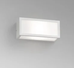 Applique d'extérieur, Tejo, blanc, IP54, Ø11cm, H25cm - Faro